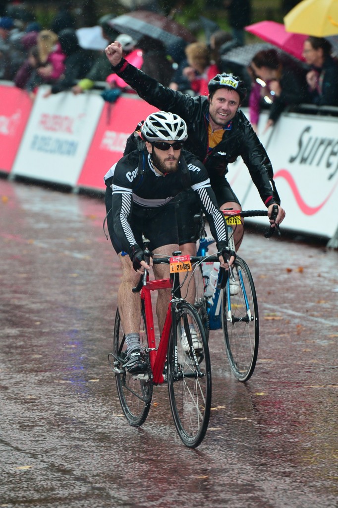 "Soaked, hungry, and beginning to cramp, I endured 4 hours and 21 minutes of hurricane Bertha's fury to cross the finish line on The Mall. For some it was a moment of triumph, but for me, I was just relieved to have survived my first sportive!"