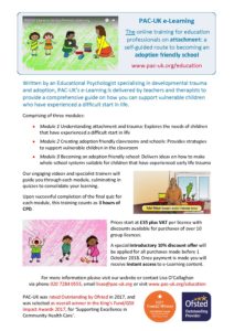 PAC-UK | PAC-UK Education Service E-Learning Promotional Flyer V1.0